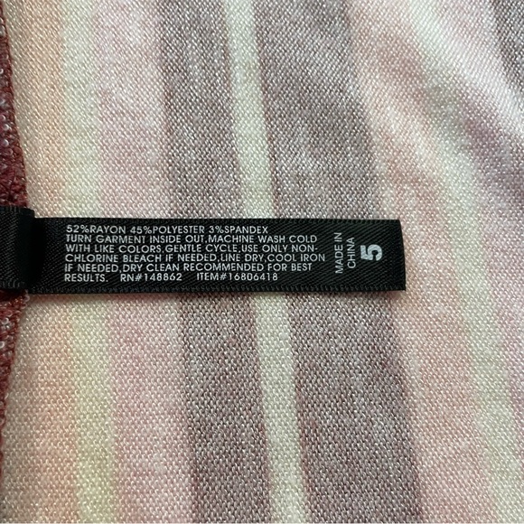 Torrid Women's Sleep Shirt Burgundy/Pink/White Size 5 - Picture 6 of 10